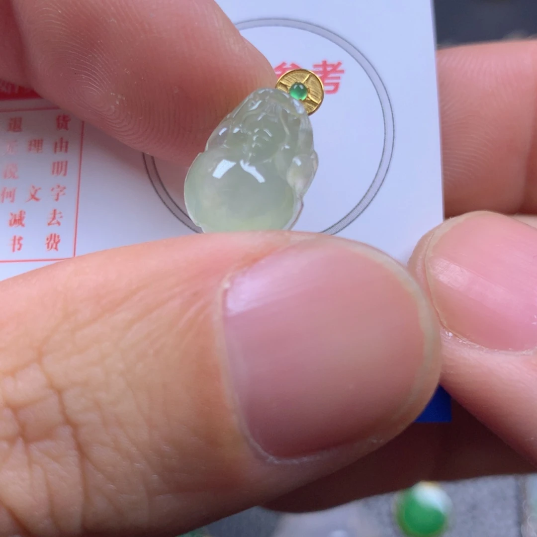 【闪购商品】翡翠颈饰18K金镶嵌翡翠