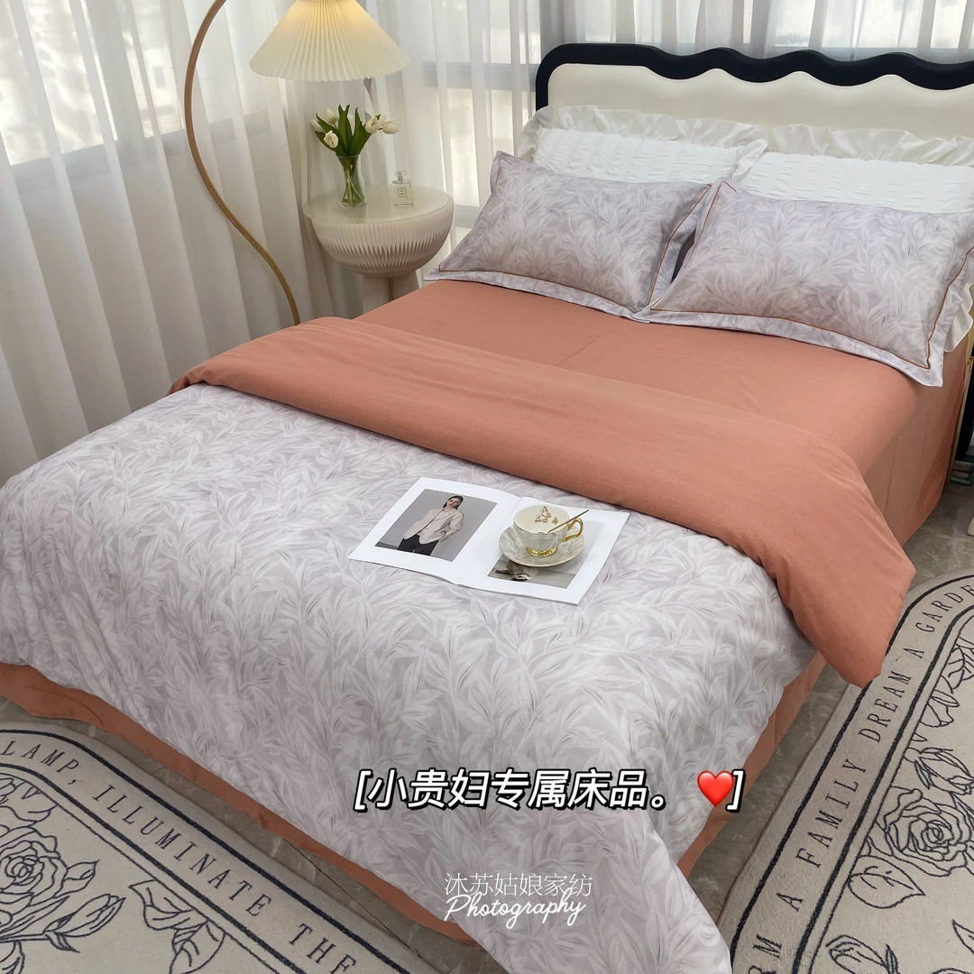 【糯糯家】 纯棉四件套 四季可用全棉被套床单 不起球