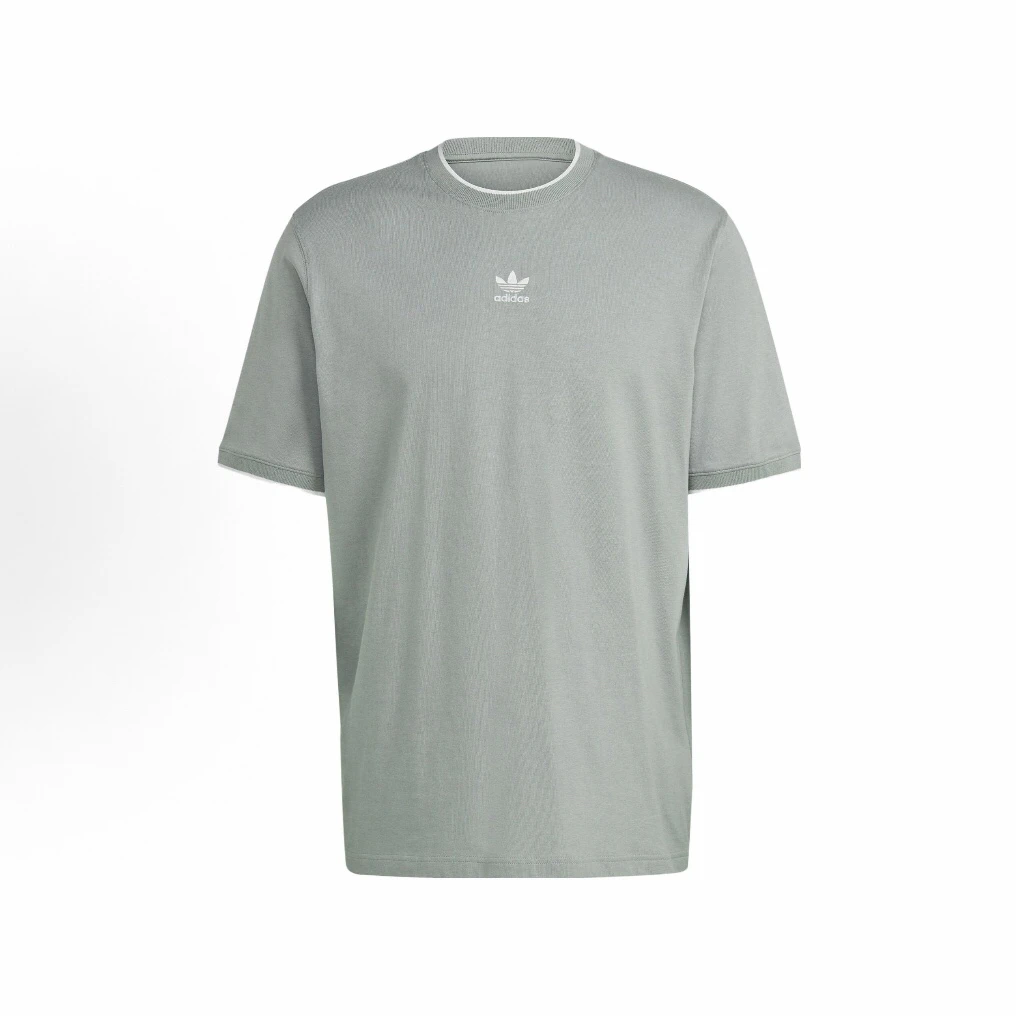 adidas originals 三叶草休闲运动圆领透气短袖T恤男款IB8686