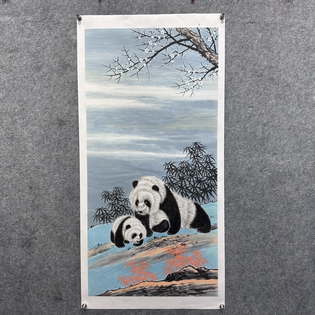 齐振家亲笔手绘画作【天之骄子】150*75cm送锦礼盒收藏送礼作品