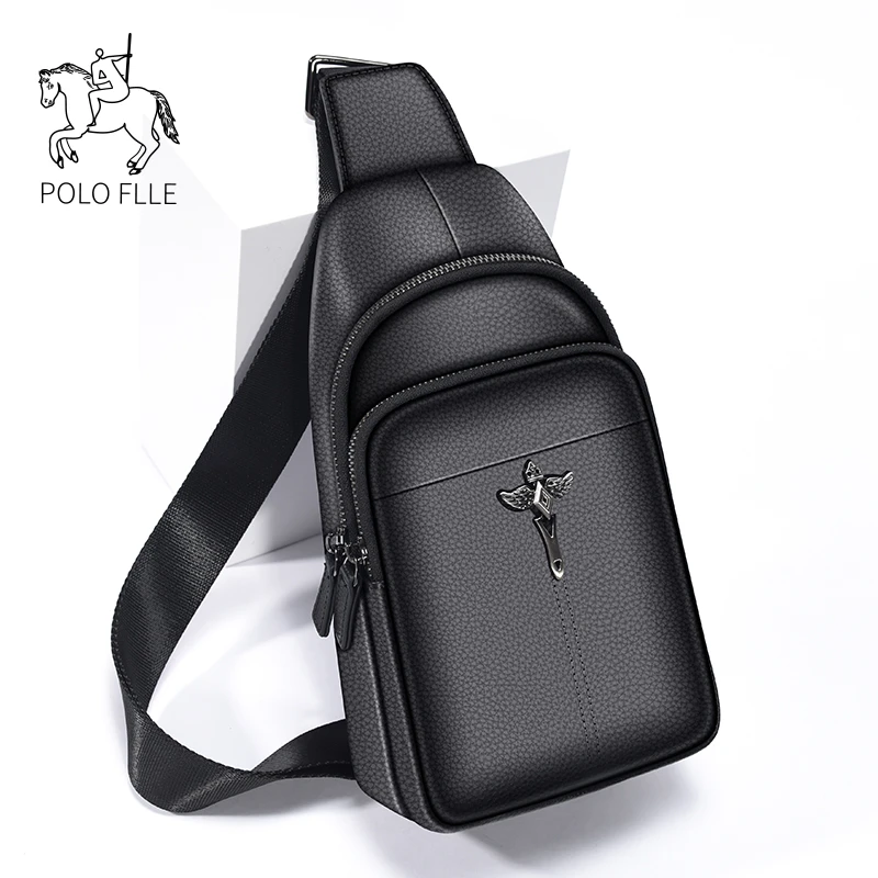保罗斜挎包男士胸包休闲运动单肩包潮牌百搭男大容量腰包2025新款