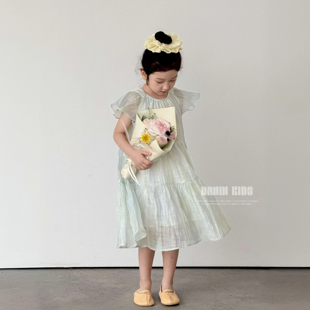 【嗒囜】夏日微风~清新渐变晕染&透气不闷 女童夏季仙女裙子连衣裙
