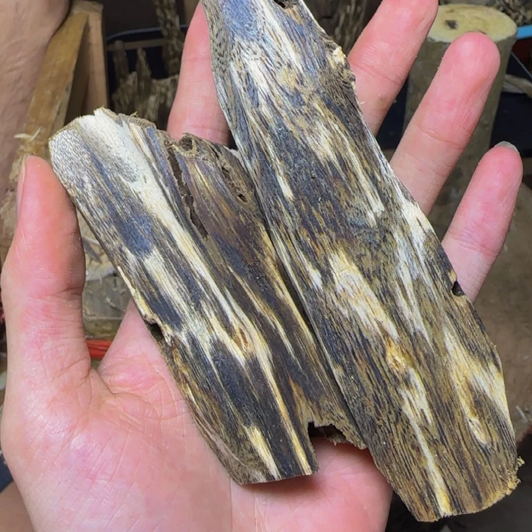 沉香虫漏手把件发一份