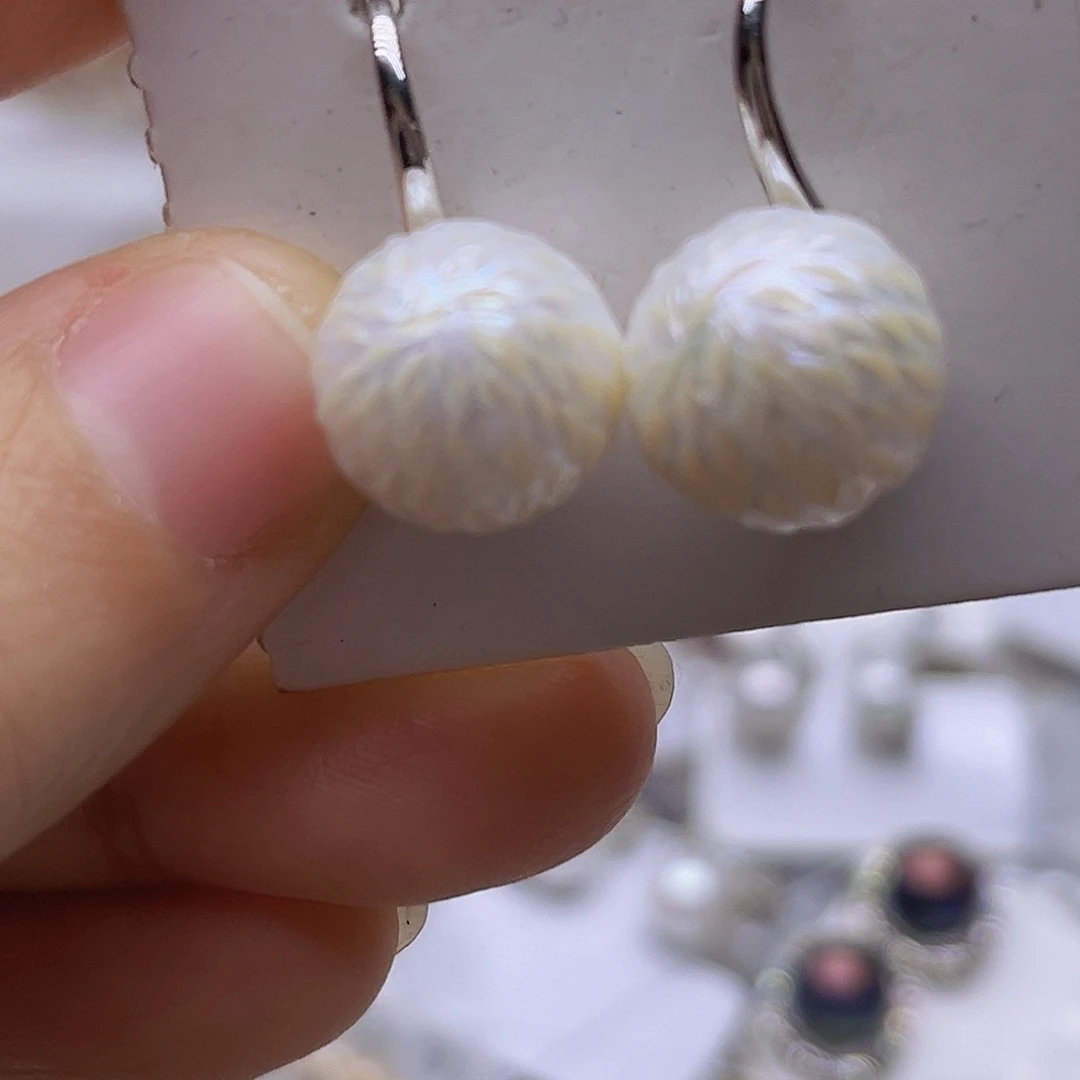 h***期淡水珍珠未镶嵌吊坠或者耳钉