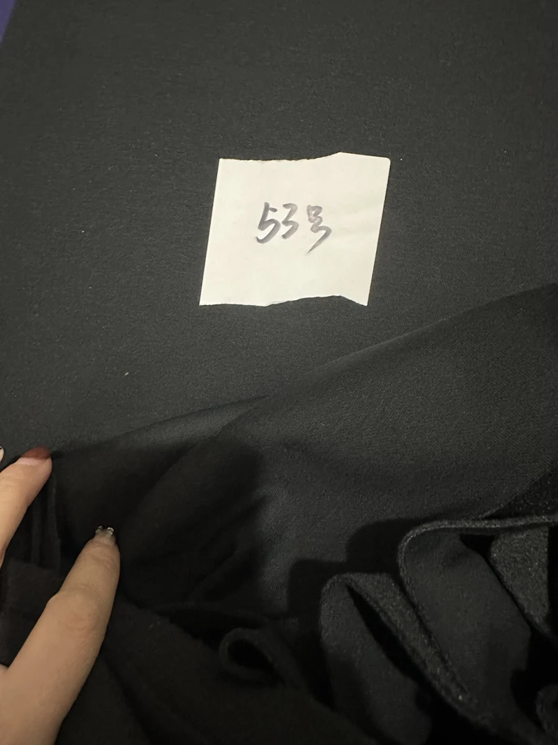 53号黑色卫衣绒面料