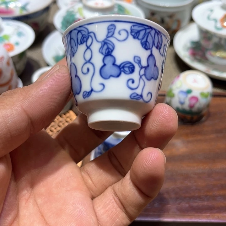 纯手绘精品盖碗杯