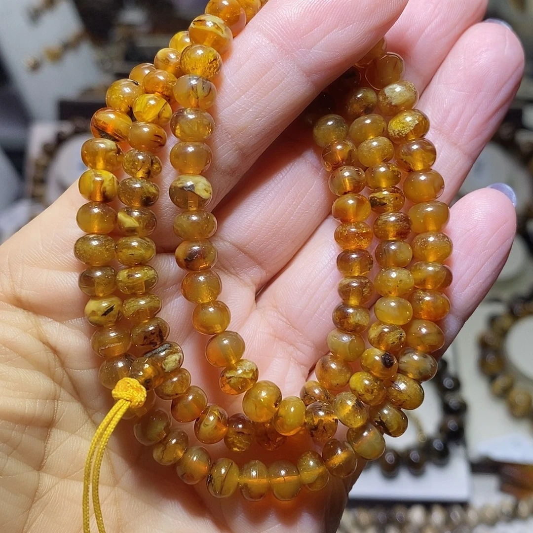 琥珀未镶嵌裸石蜜蜡6m