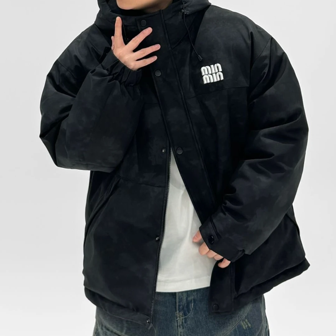 CB BF-916-秋冬季新款时尚百搭连帽冲锋衣羽绒服外套*YM