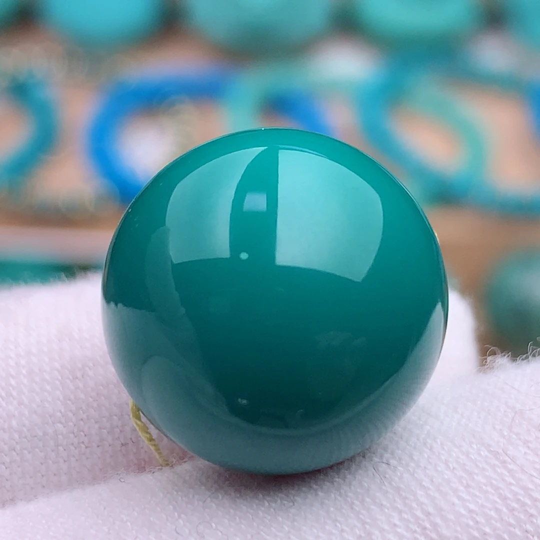 未镶嵌绿松石珠宝奇石16.7mm