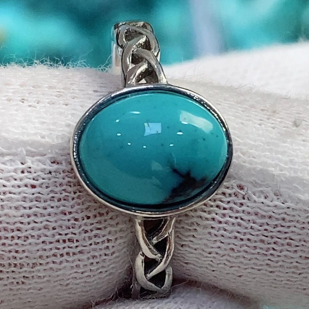 绿松石配饰银S925镶嵌