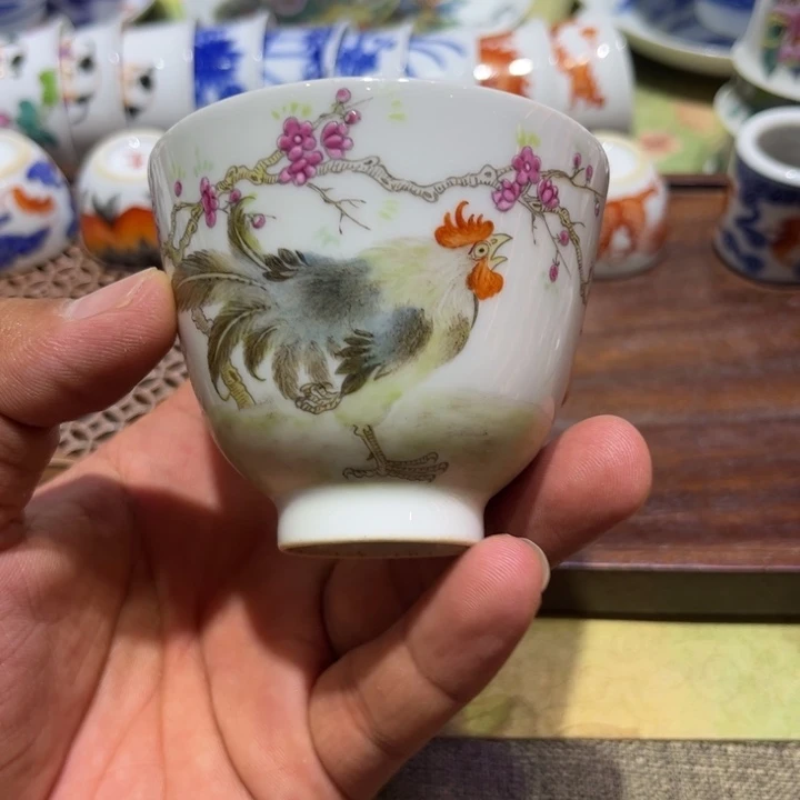 纯手绘精品盖碗杯