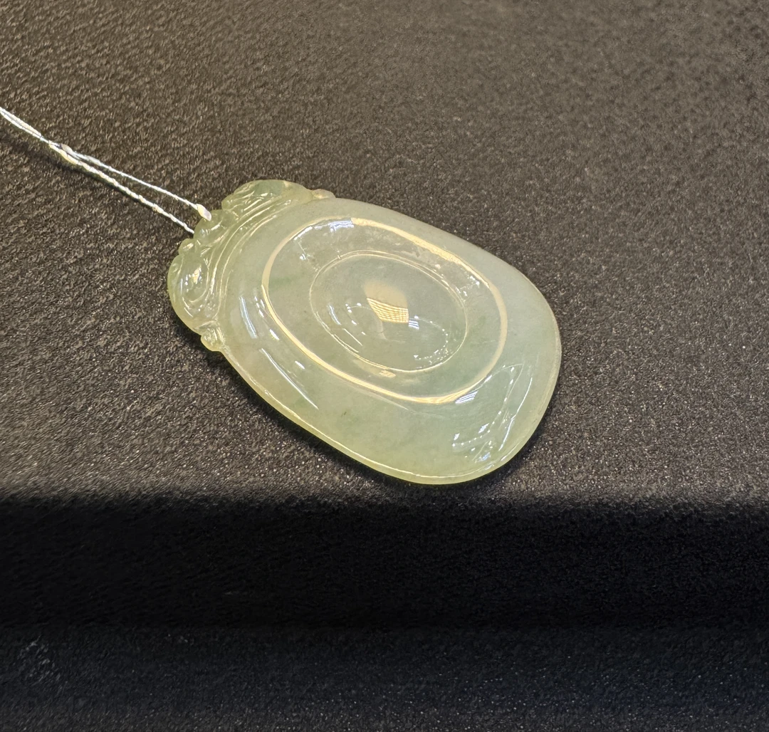 缅甸天然翡翠 A货冰种福贝吊坠尺寸 34.22.3.5.5