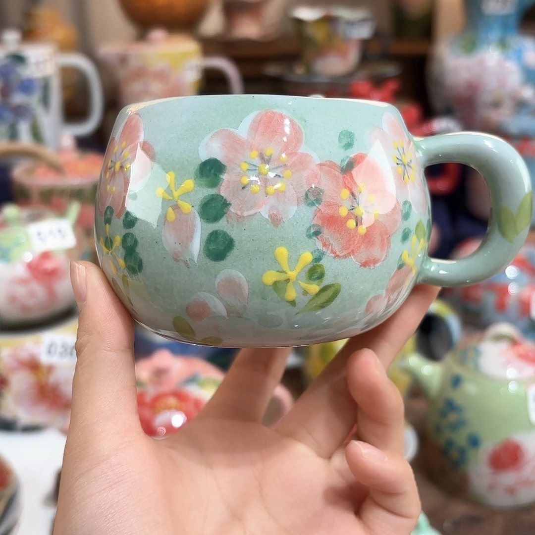 景德镇手绘高温釉下彩陶瓷茶具