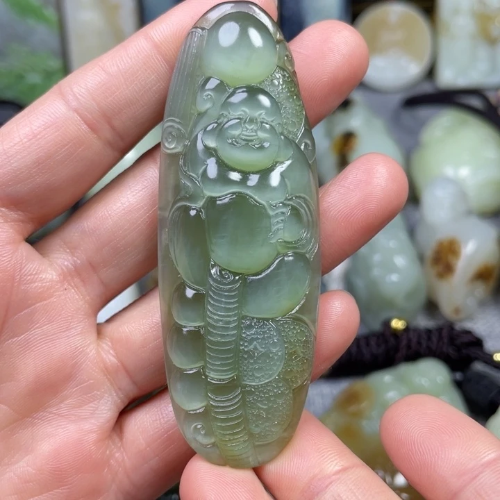 和田玉未镶嵌挂件