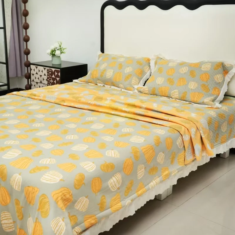 2025新款】水洗斜纹双层纱被套单件四季通用词