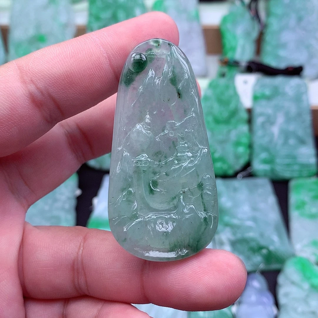 翡翠未镶嵌吊坠(不含链)