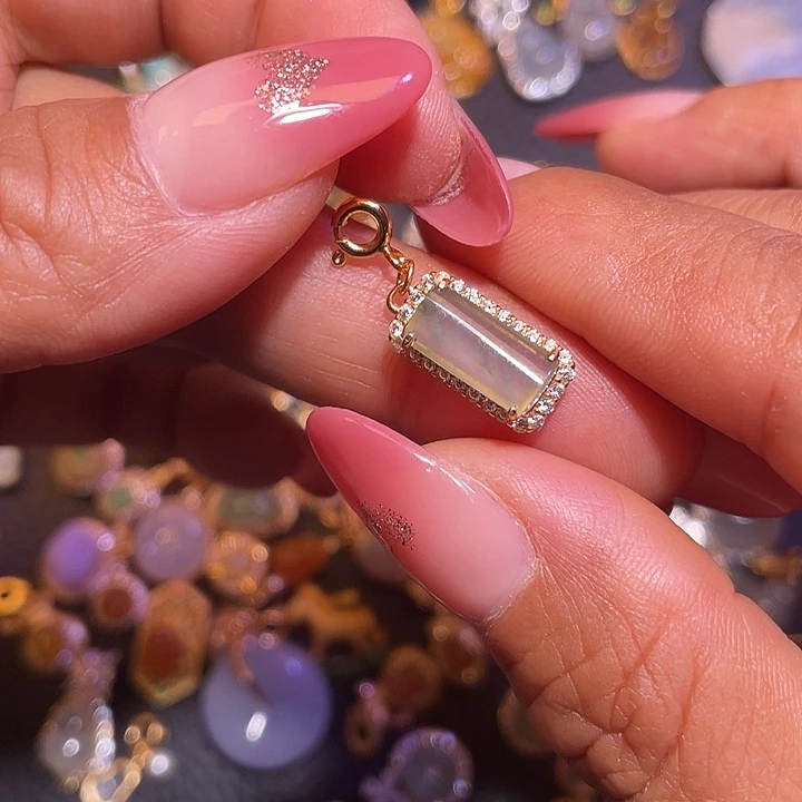 翡翠银S925镶嵌颈饰