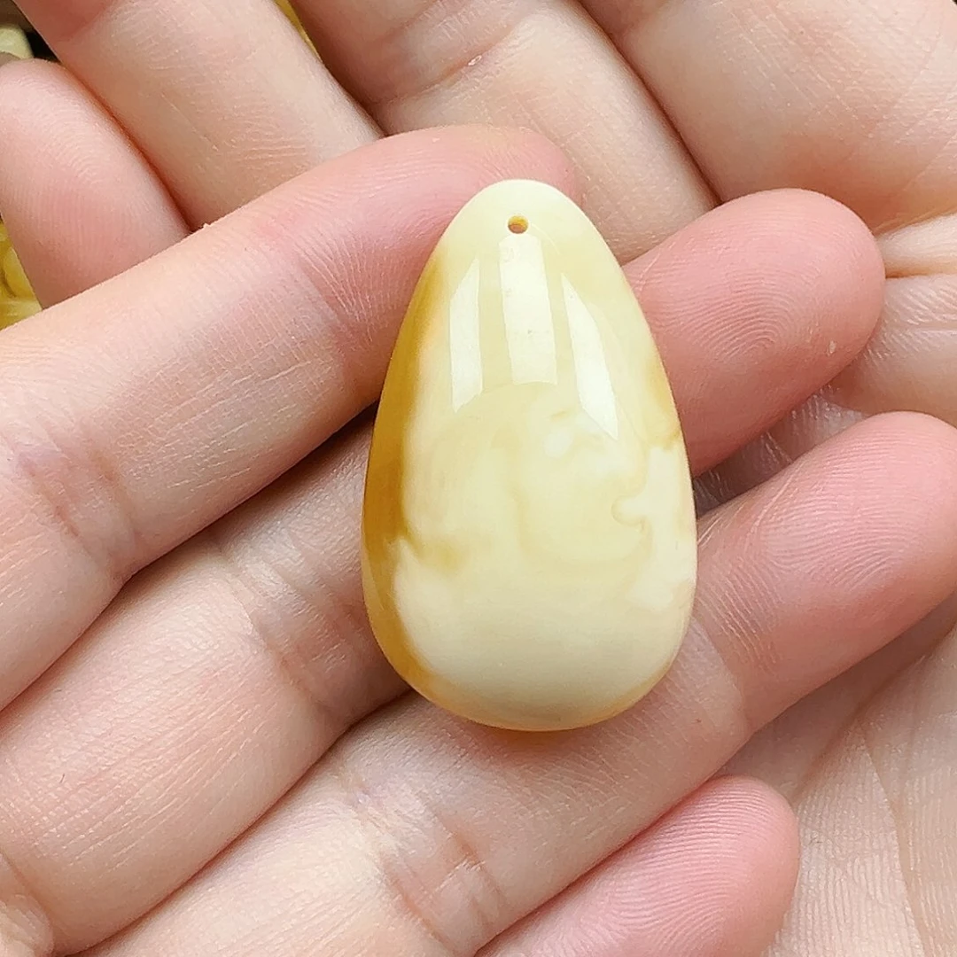 裸石琥珀未镶嵌蜜蜡小水滴