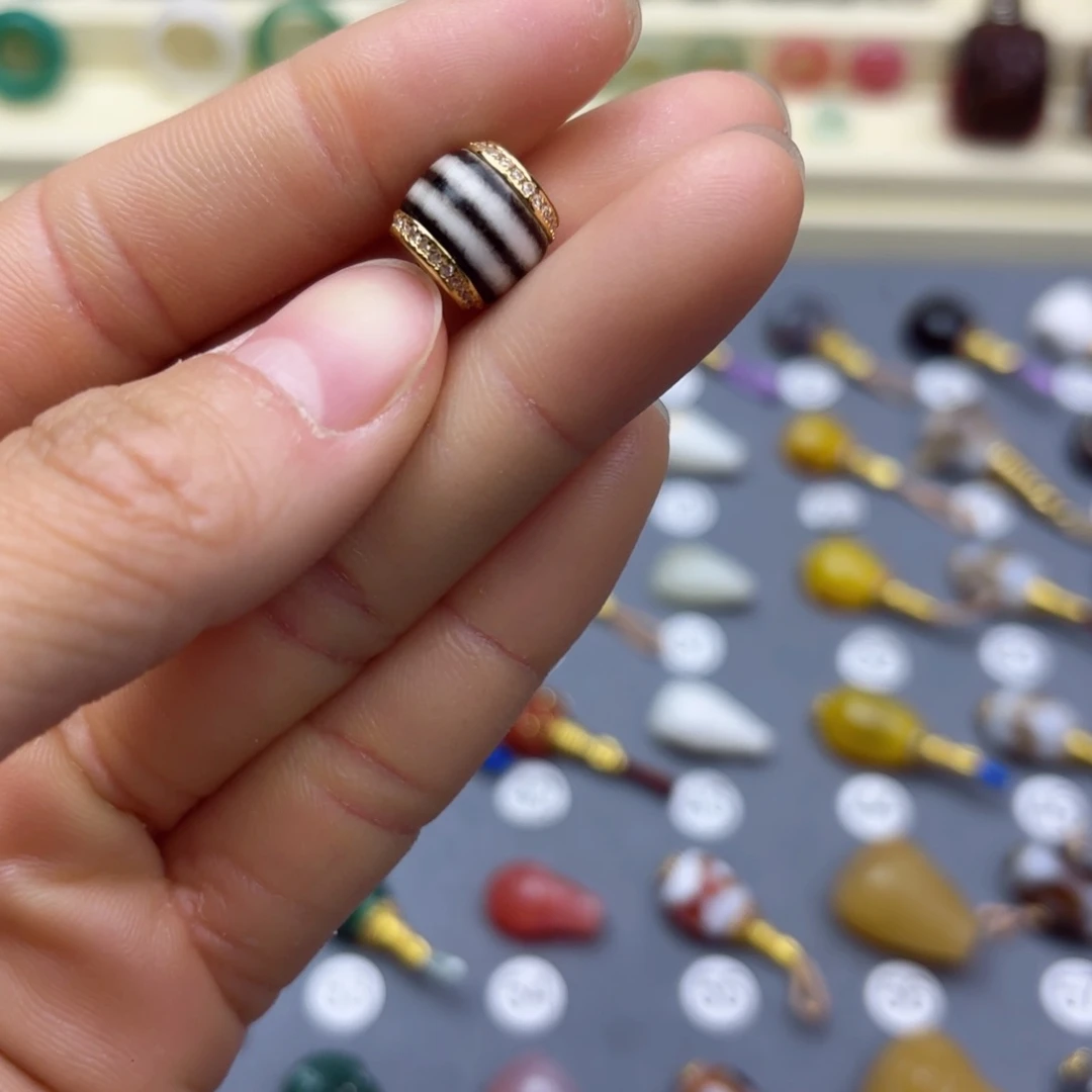 玛瑙/玉髓隔珠未镶嵌