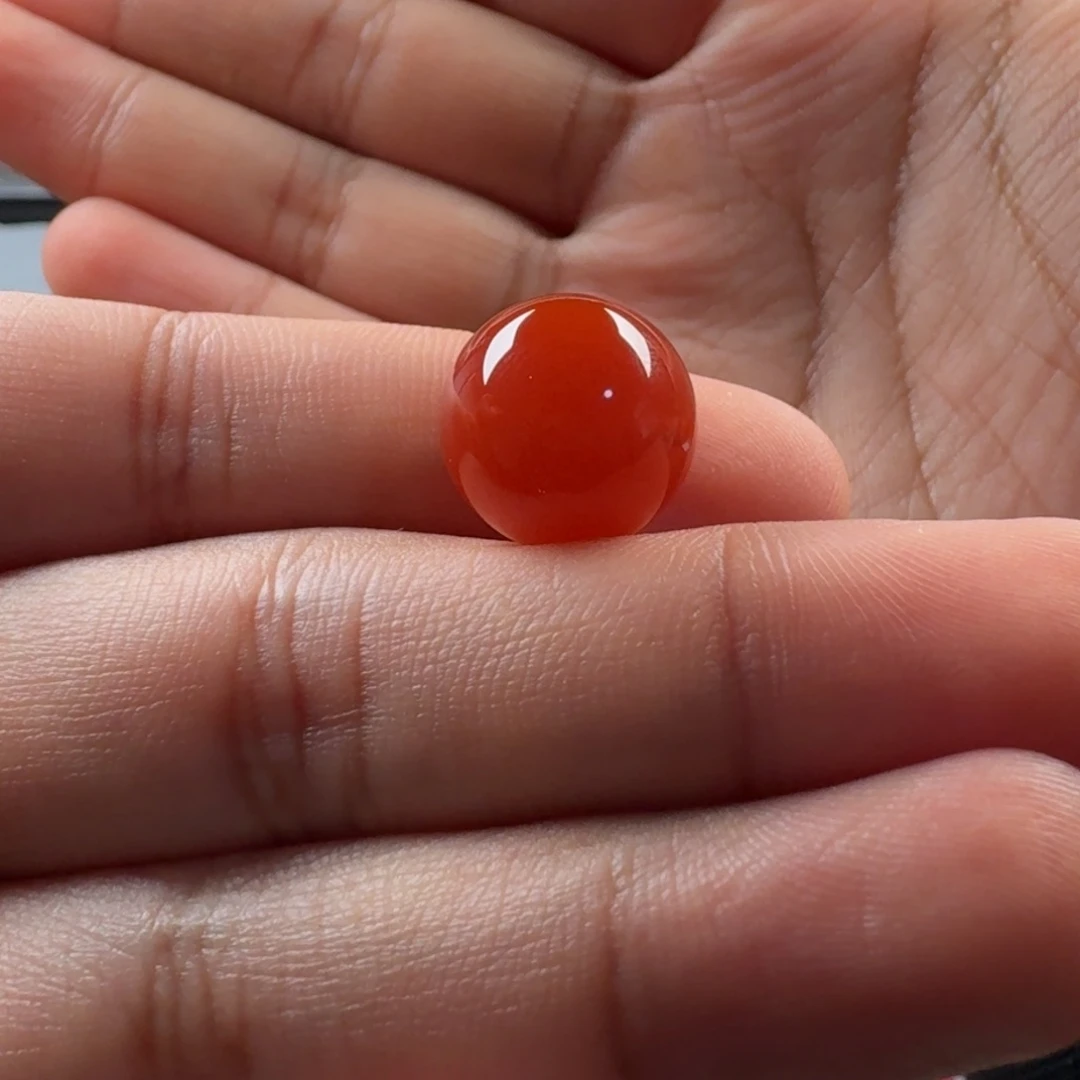 南红玛瑙未镶嵌圆珠13.8mm