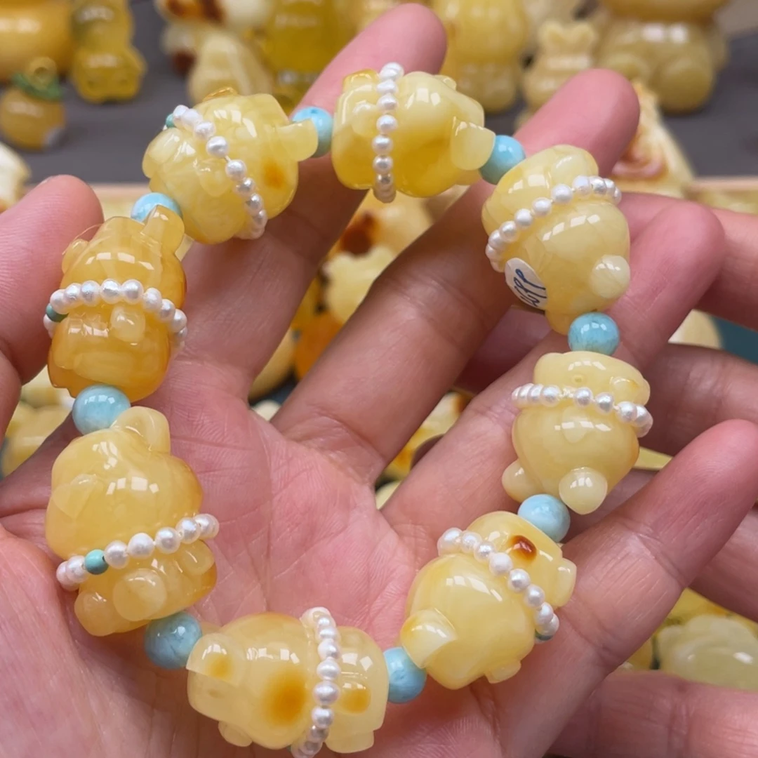 未镶嵌琥珀裸石蜜蜡