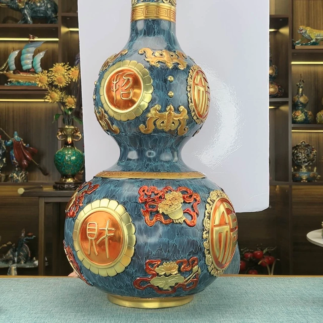 【闪购商品】⑤全铜八宝葫芦特大号高65