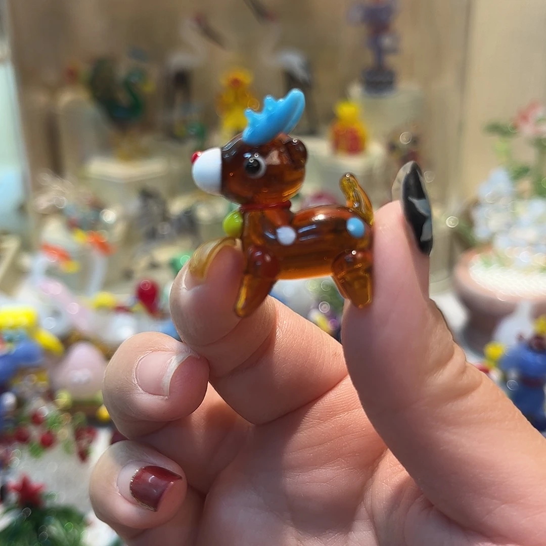 手工艺品琉璃麋鹿
