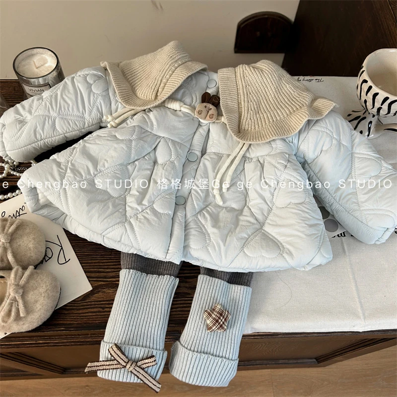 女童秋冬套装2025秋新款韩版童装女宝宝春秋两件套P288