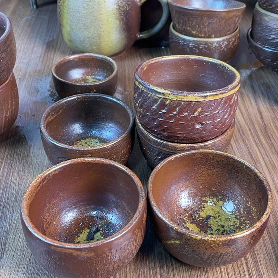 【闪购商品】一**往柴烧主人杯100毫升左右4个瑕疵