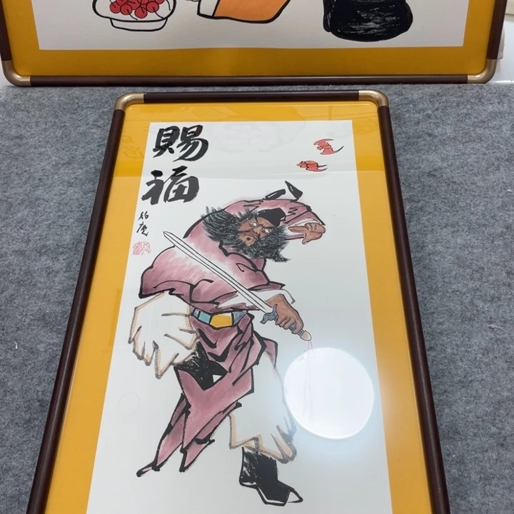 国画手绘禅意画一物一拍