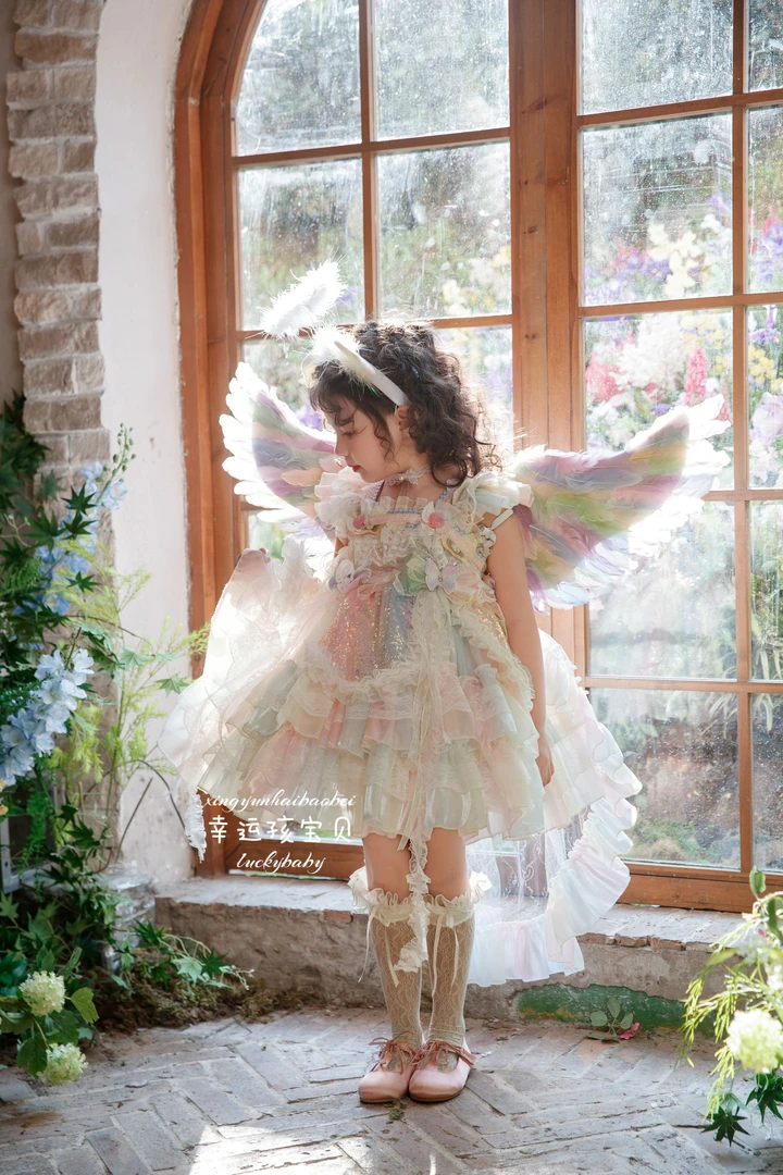 女童公主裙新款高定爆款儿童节洛丽塔蓬蓬连衣裙生日礼cos演出服