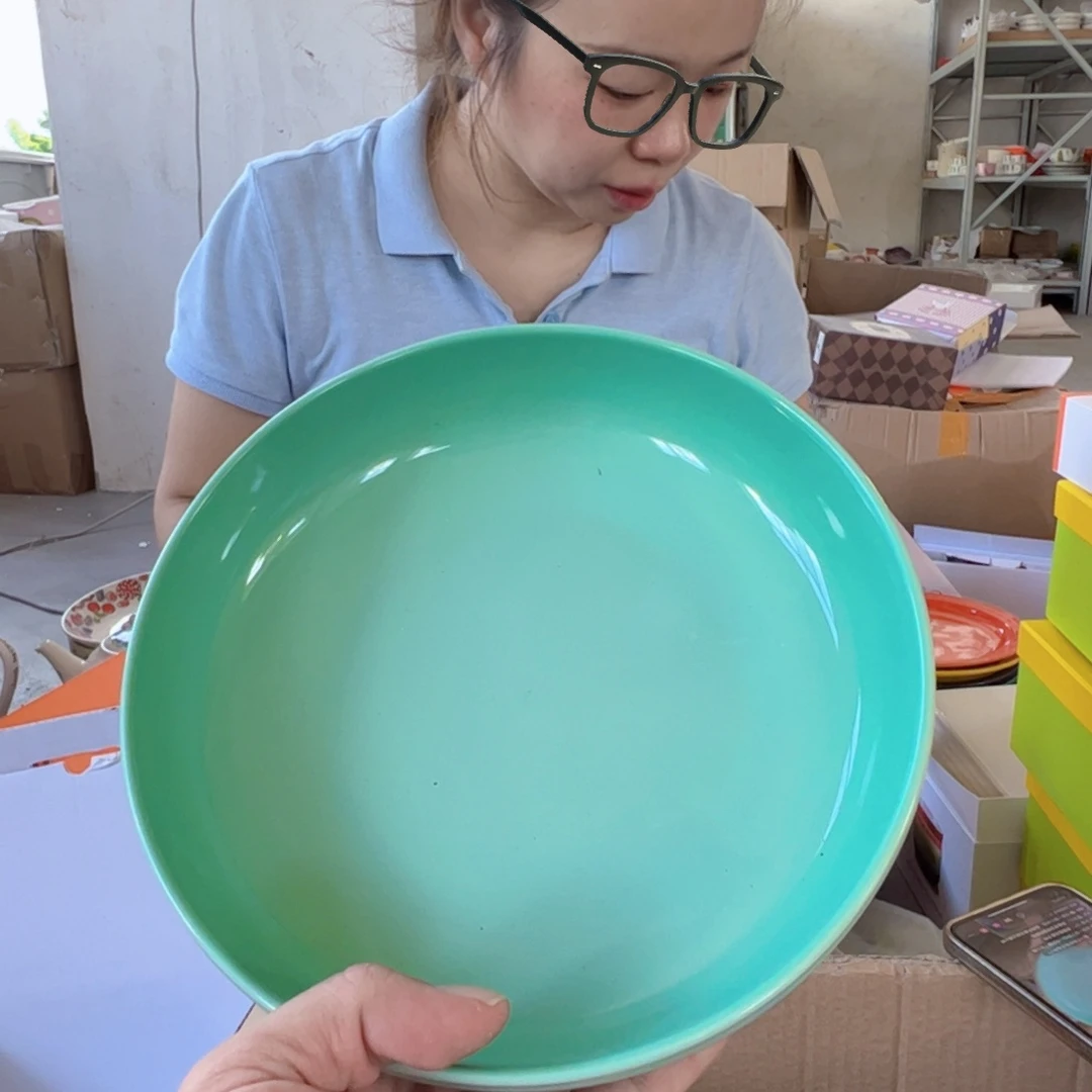 老姊妹家瓷器好漂亮轻虹青羽盘