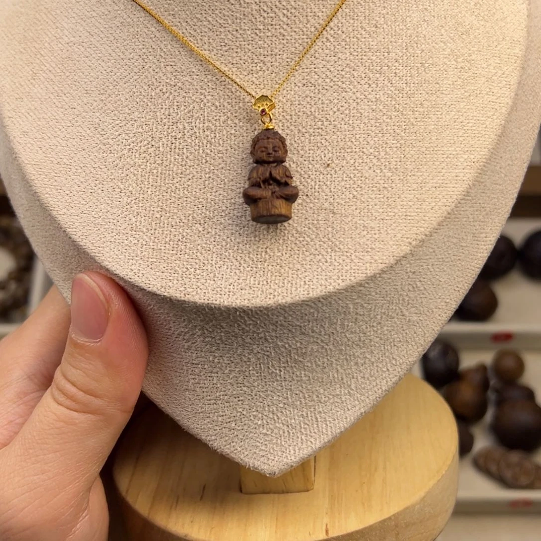 银S925宝宝佛随行脖挂配饰