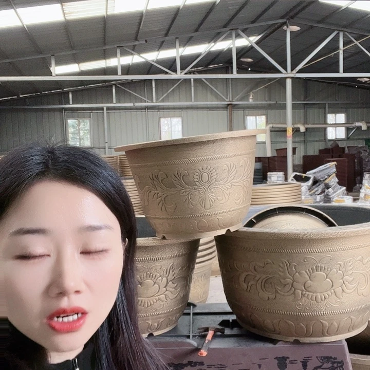 圆形60花盆10个有孔