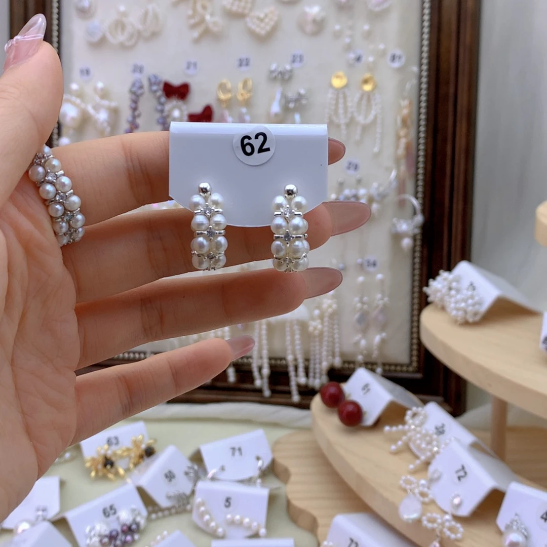 未镶嵌耳饰淡水珍珠