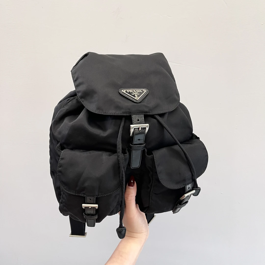 95新 Prada/普拉达 降落伞尼龙双兜双肩包021602