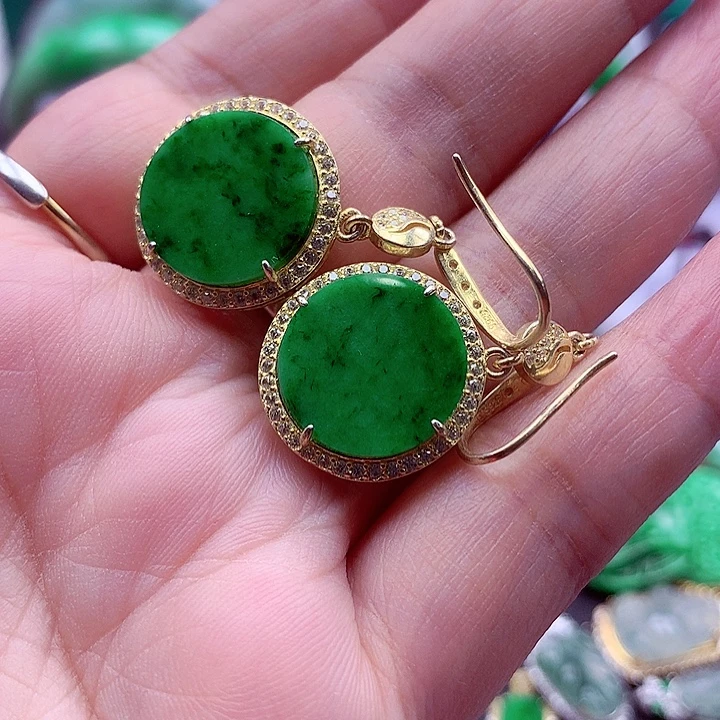 颈饰银S925镶嵌翡翠翡翠