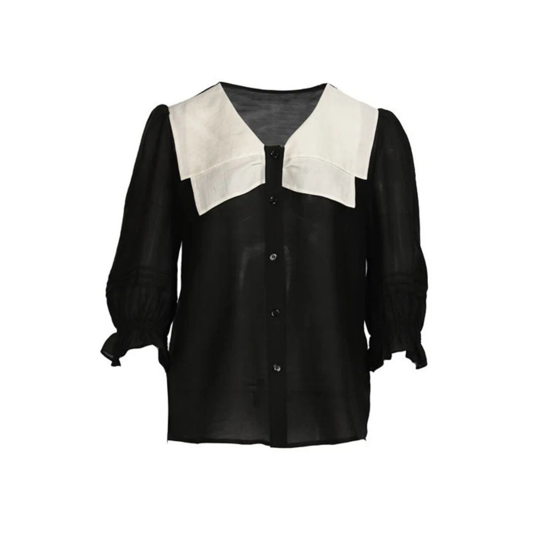 夏女装衬衫22008黑色