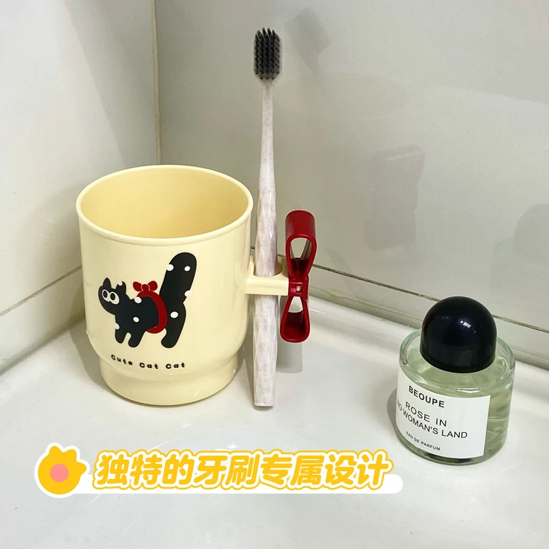 刷牙杯儿童情侣创意可爱卡通杯子漱口杯高颜值家用塑料牙杯洗漱杯