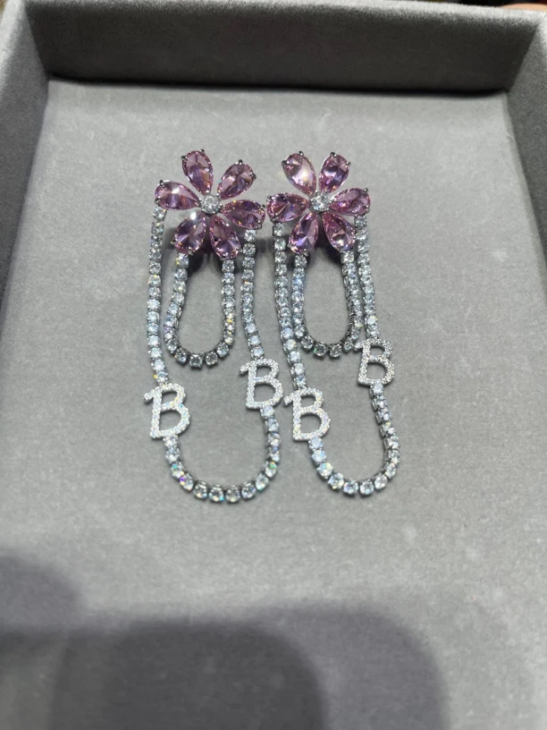 钛钢锆石耳饰 BELLE BIANCA 重工轻奢气质耳饰耳环耳钉