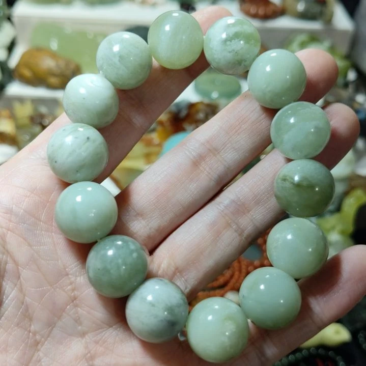 岫玉手串款式未镶嵌