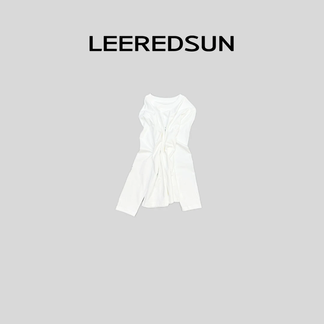 LEEREDSUN "马中" 彩色刺绣撞色圆领百搭长袖YY01CX3121