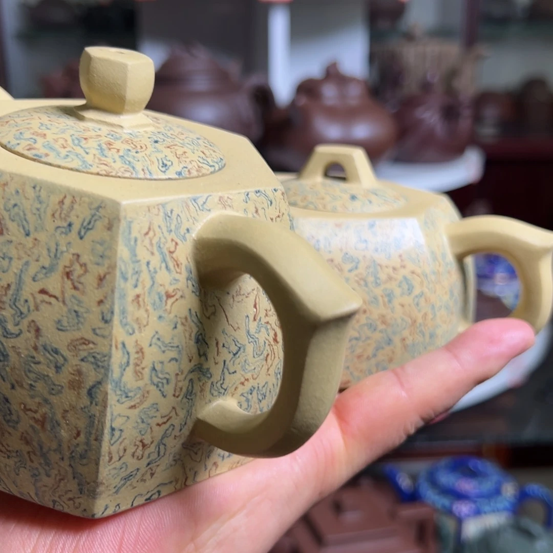 大***吉茶壶紫砂原矿2只绞泥