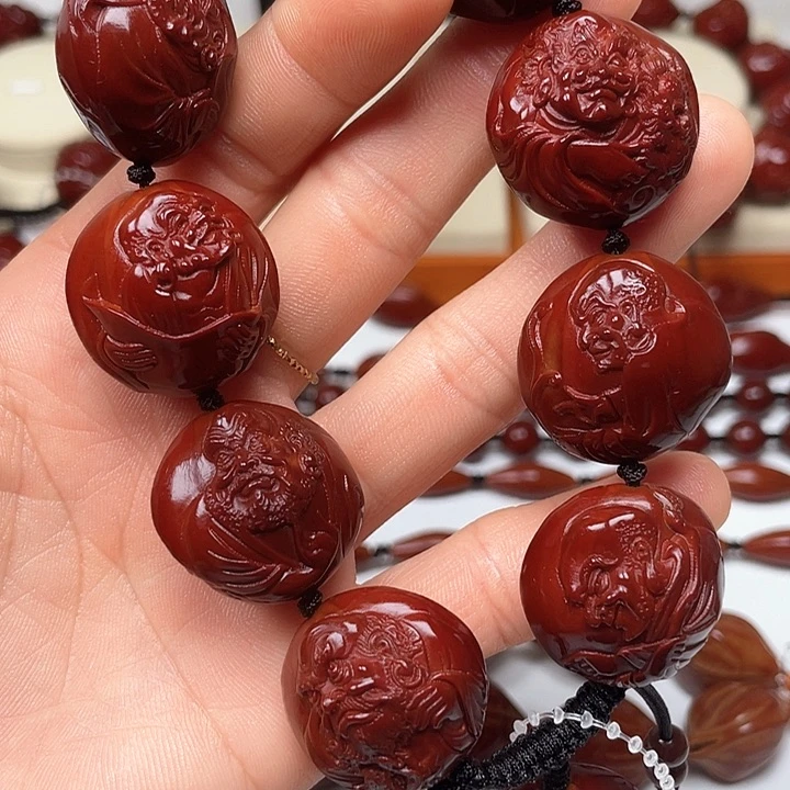 橄榄核手串铭*子十八罗汉