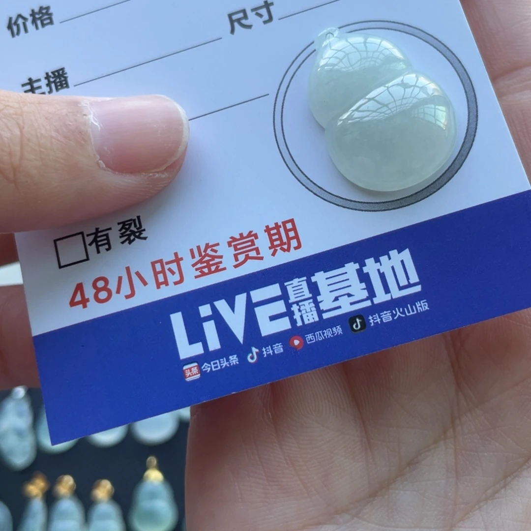 翡翠未镶嵌颈饰葫芦