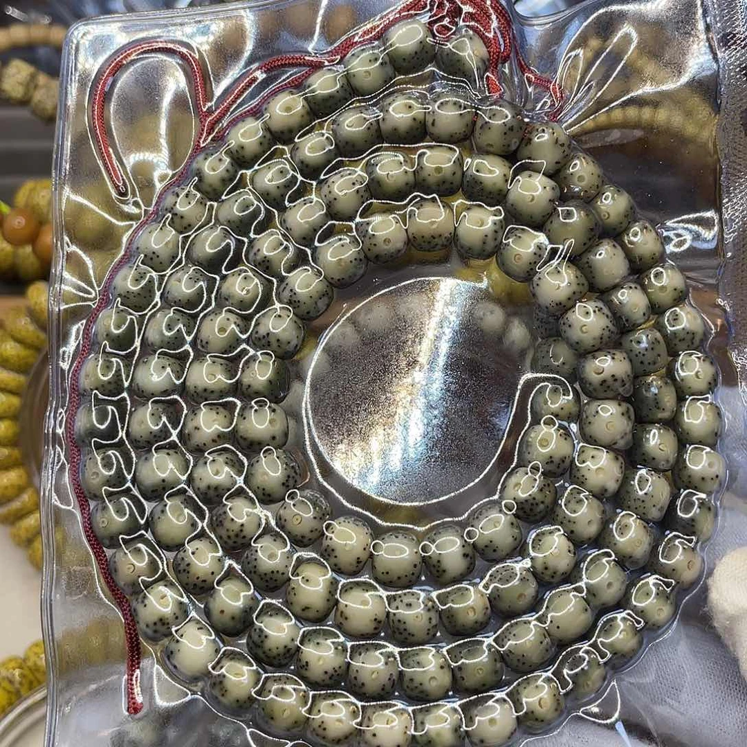 星月菩提手串A****傅8×7石玉