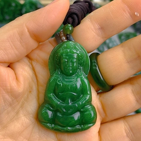 未镶嵌和田玉挂件观音