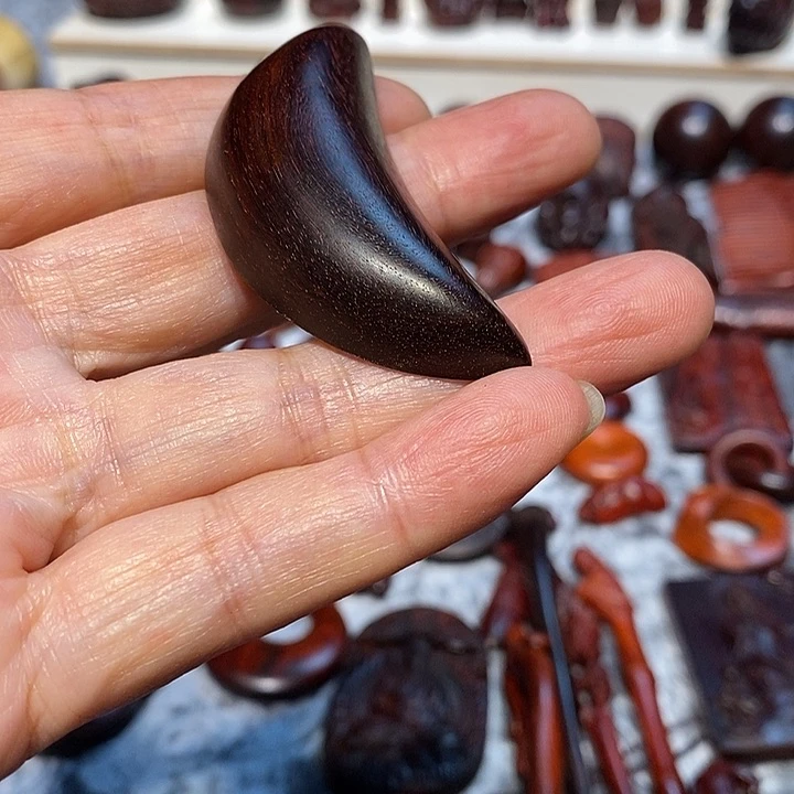 把件小叶紫檀醉****8印度小叶紫檀手把件