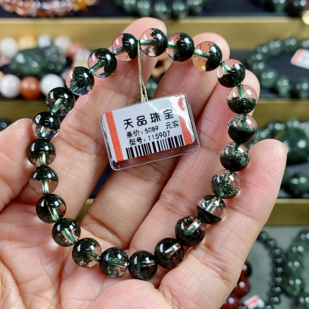 水晶手链未镶嵌w*绿幽灵手链115907
