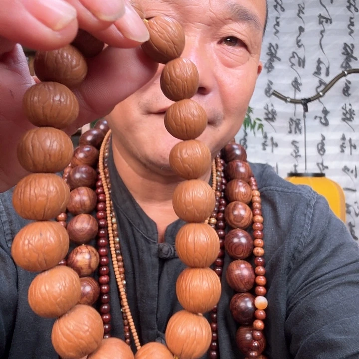 猴头核桃手串佛珠项链